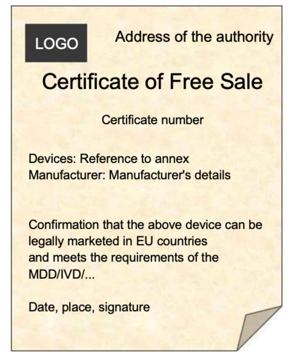 Free Sales Certificates: A precondition for medical devices?